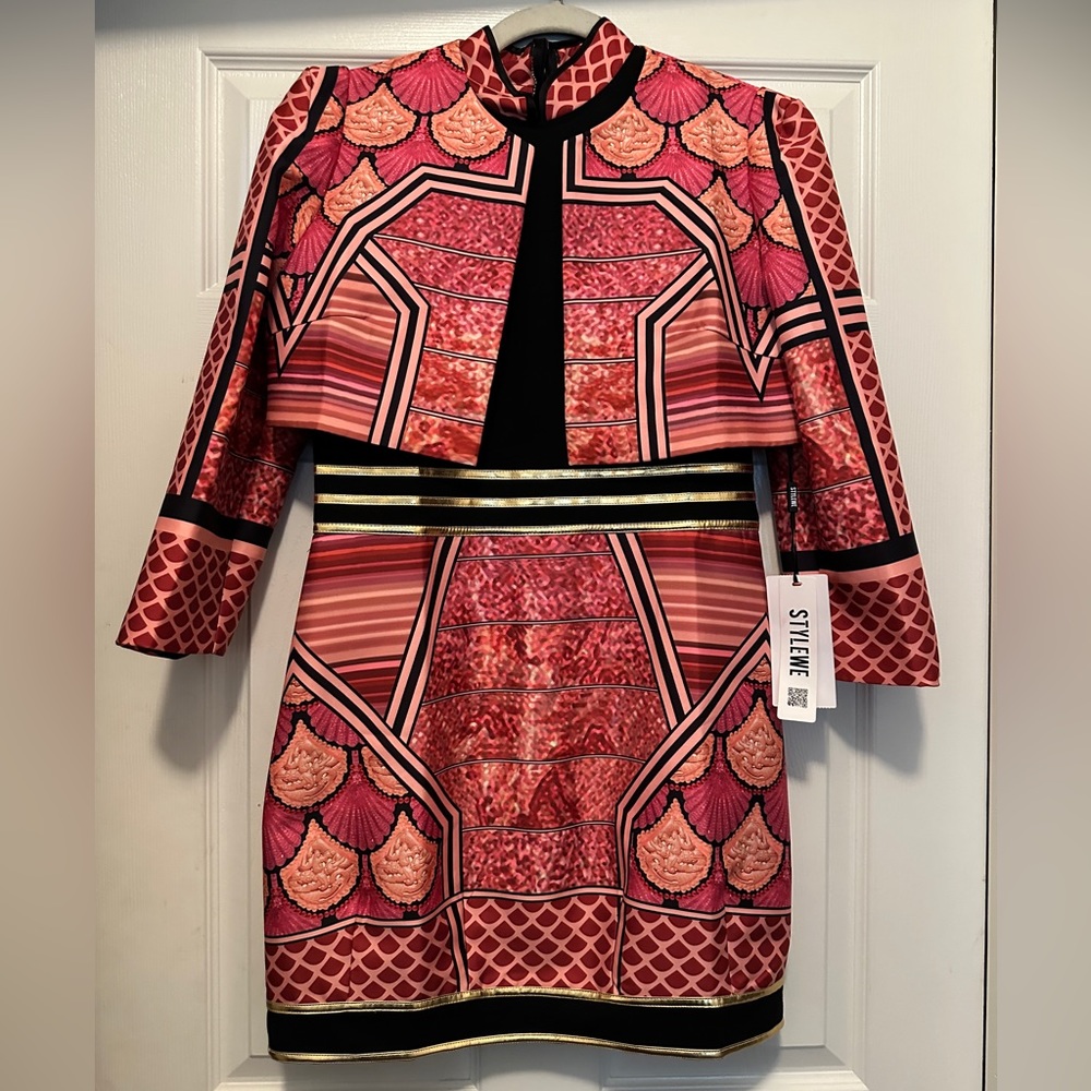 BRAND NEW two piece Viva Vena mini dress set with matching jacket with tags!